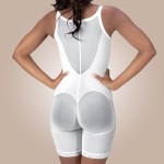 Mid-Thigh Molded Buttocks High-Back Girdle, Non-Zippered