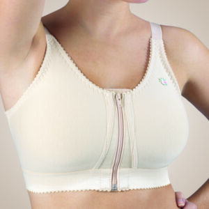 Bella-Z Front-Zippered Cotton Lymphedema Bra - Stage 1