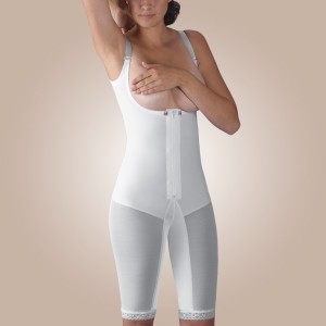 Above-Knee Molded Buttocks High-Back Girdle, Zippered - Stage 1
