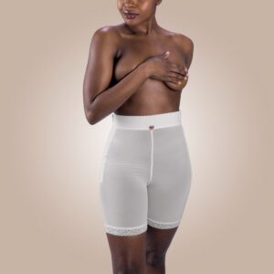 Rubenesque Mid-Thigh Girdle, Zippered - Stage 1